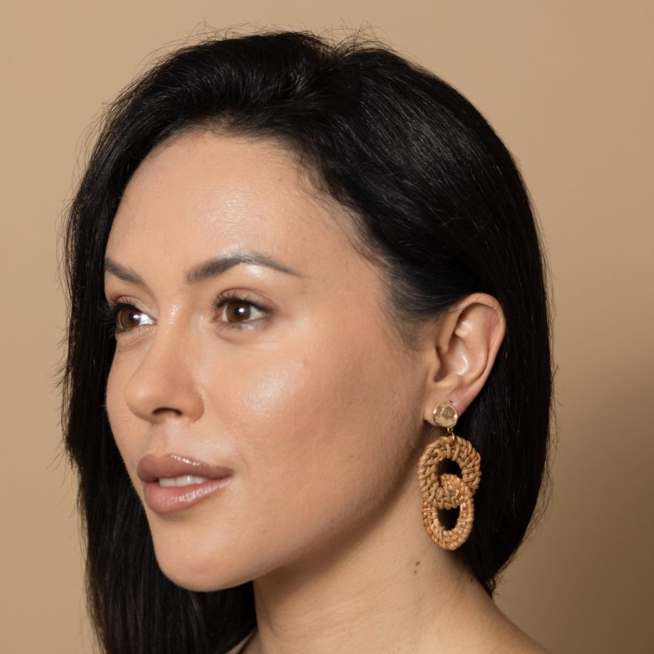 Gozo - Rattan Chain Earrings