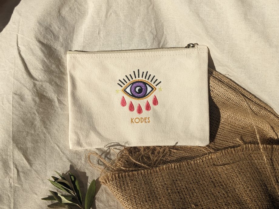 Noor - Evil Eye Embroidered Pouch Bag