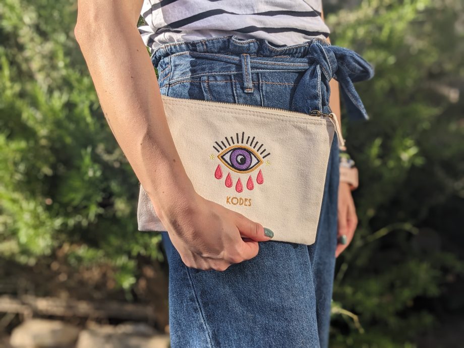 Noor - Evil Eye Embroidered Pouch Bag