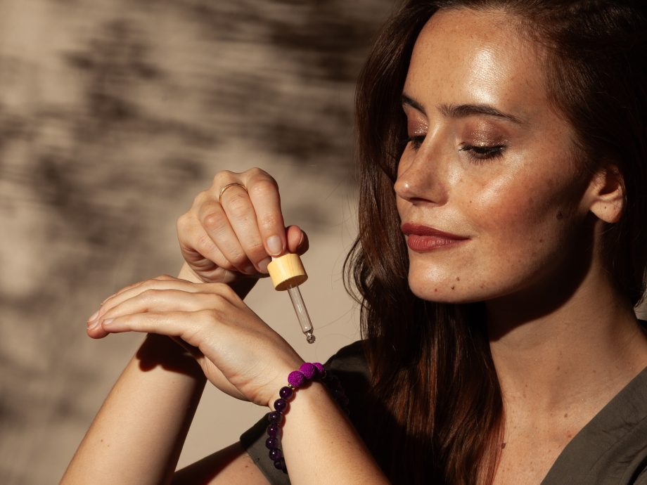 Calm - Amethyst Lava Bead Essential Oil Diffuser Aromatherapy Bracelet