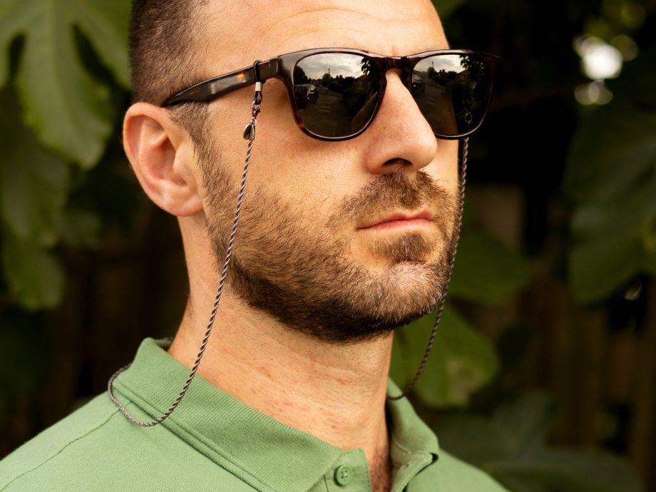 James - Men’s & Unisex Gunmetal Rope Glasses Chain